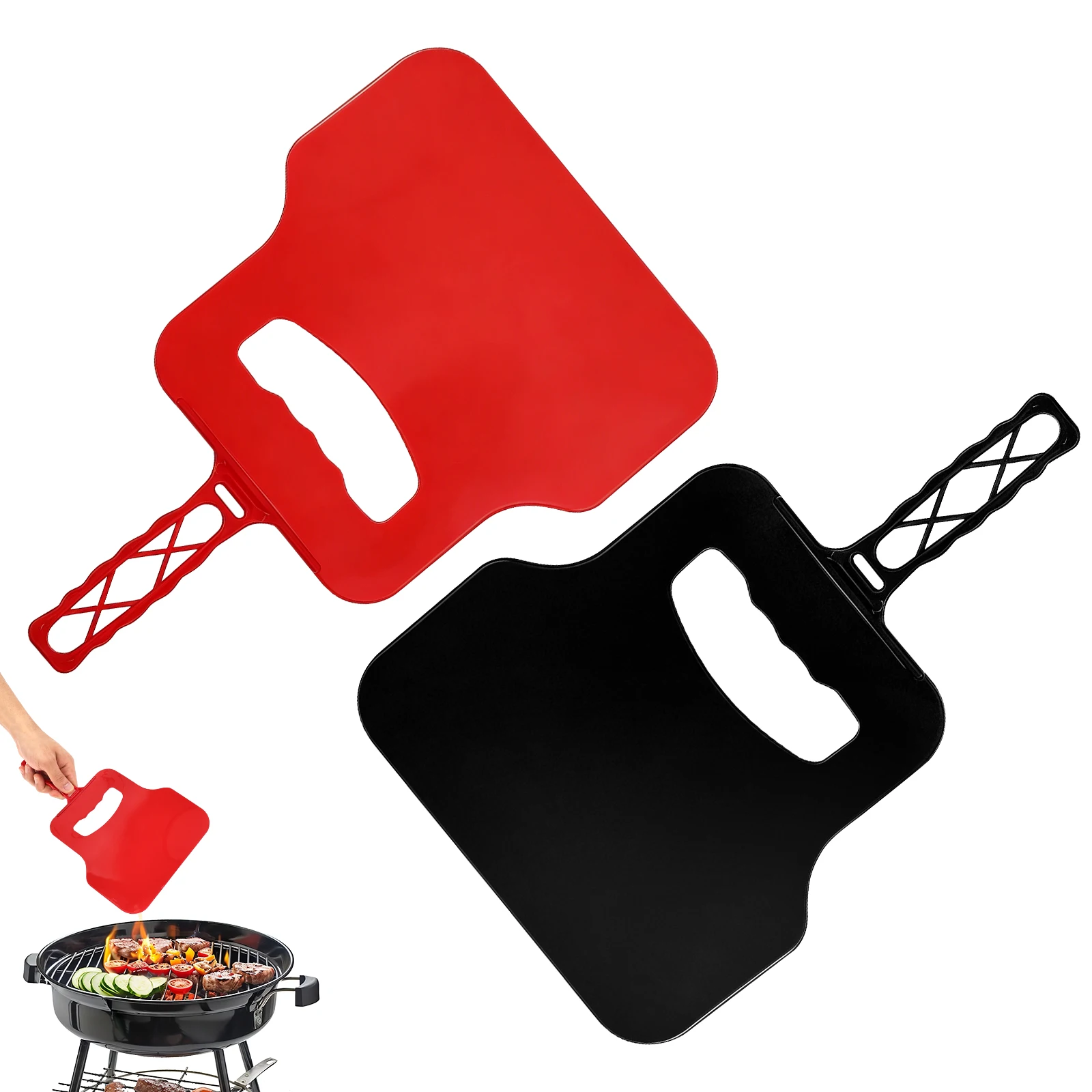 Outdoor Camping Ventilator - Ventilador Manual de Plástico para Acender
