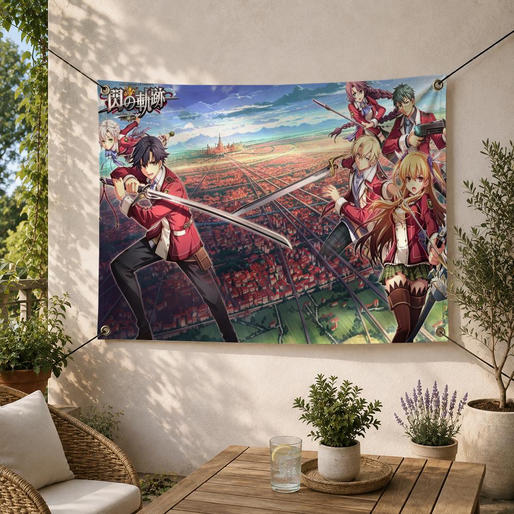 Outdoor Camping Rpg - Bandeira decorativa da série Game Fantasy