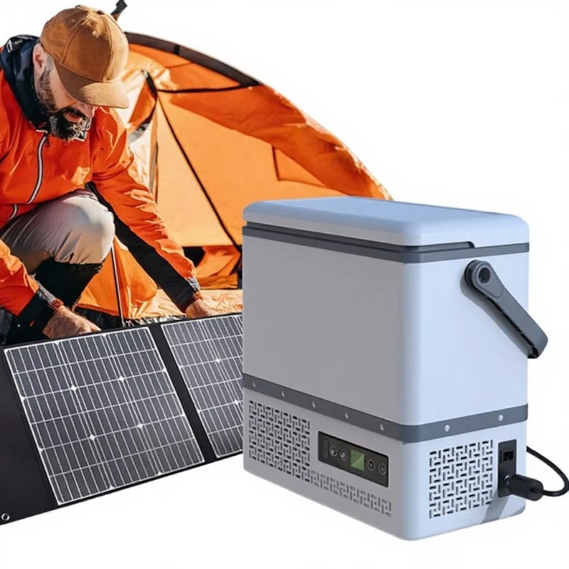 Outdoor Camping Fridge - Nova Caixa Térmica Portátil Solar para