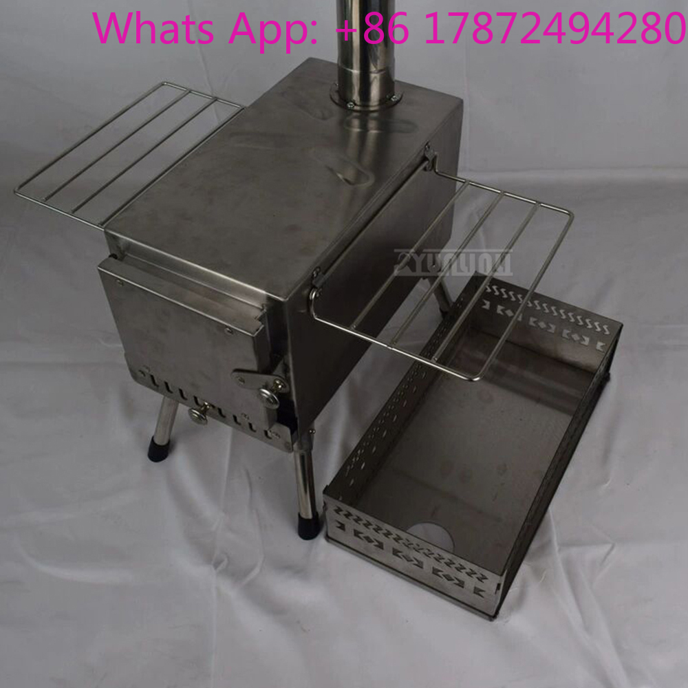Outdoor Camping Wood Burning Stove - Fogão Portátil a Lenha para Aquecimento