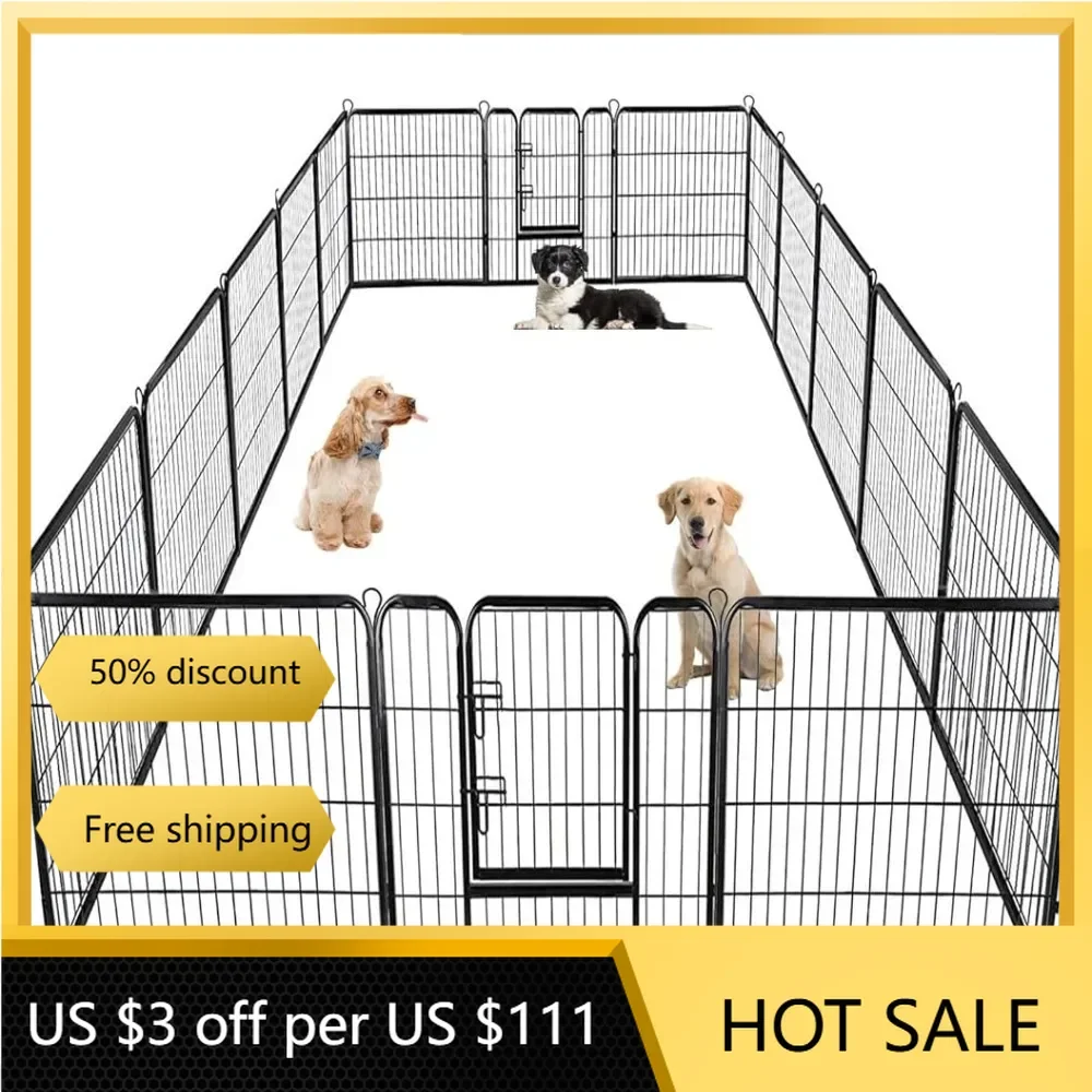 Outdoor Camping Dog Fence - Cercado para Cães, Cerca Metálica para