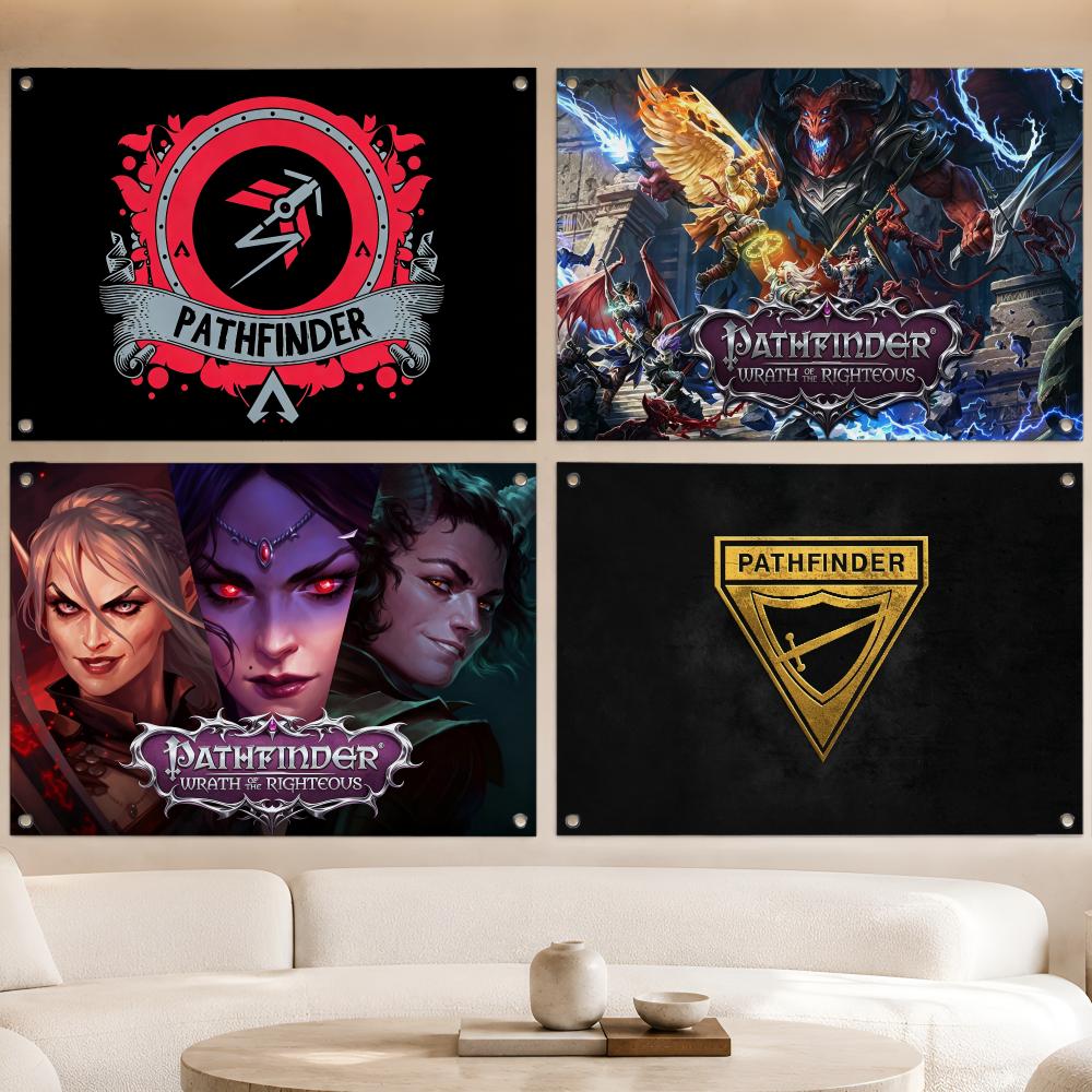 Outdoor Camping Rpg - Bandeira decorativa com tema de Pathfinder,