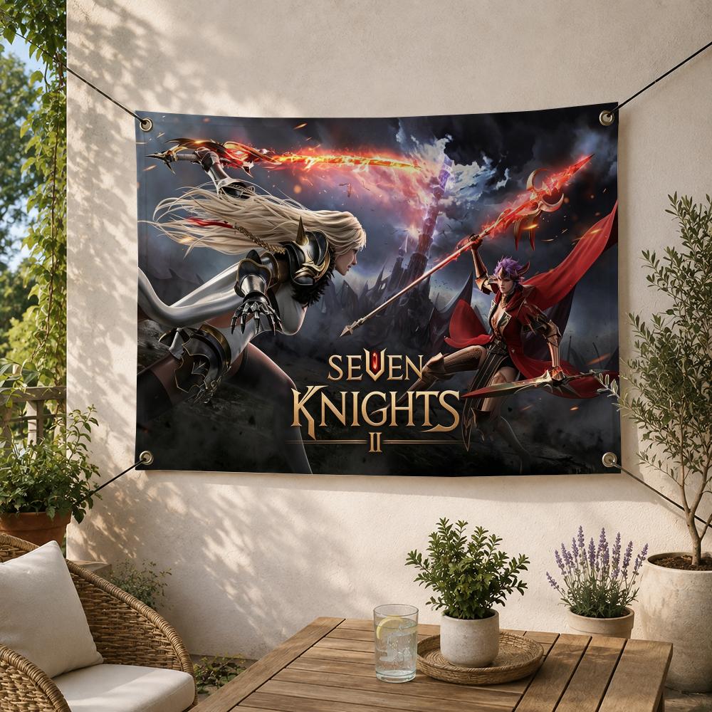 Outdoor Camping Rpg - Bandeira decorativa com tema de RPG