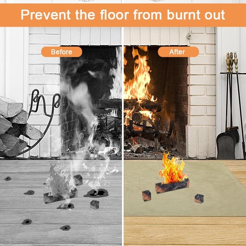 Tapete à Prova de Fogo para Ca - Outdoor Camping Fire Pit avaliação e preço