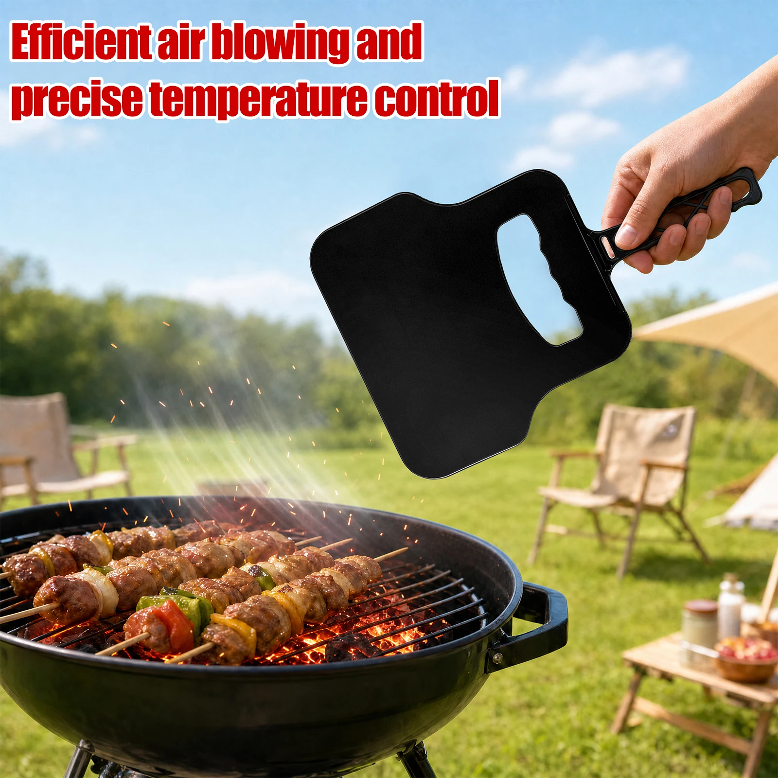 Ventilador Manual de Plástico  - Outdoor Camping Ventilator avaliação e preço