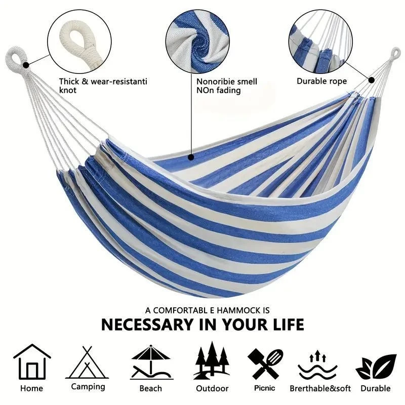 Rede de Lona Sem Varetas de Ma - Camping Hammock avaliação e preço