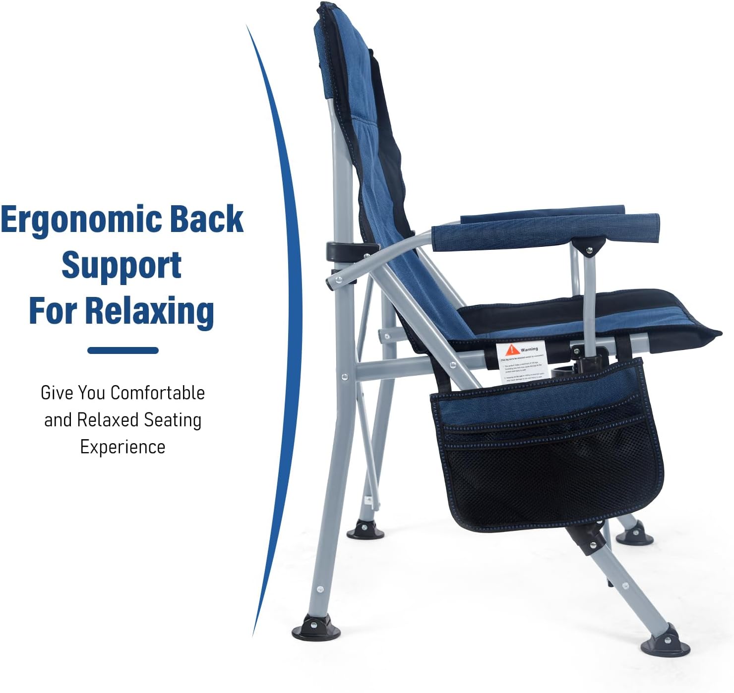 Cadeira de Camping Portátil e  - Outdoor Camping Recliner Chairs avaliação e preço
