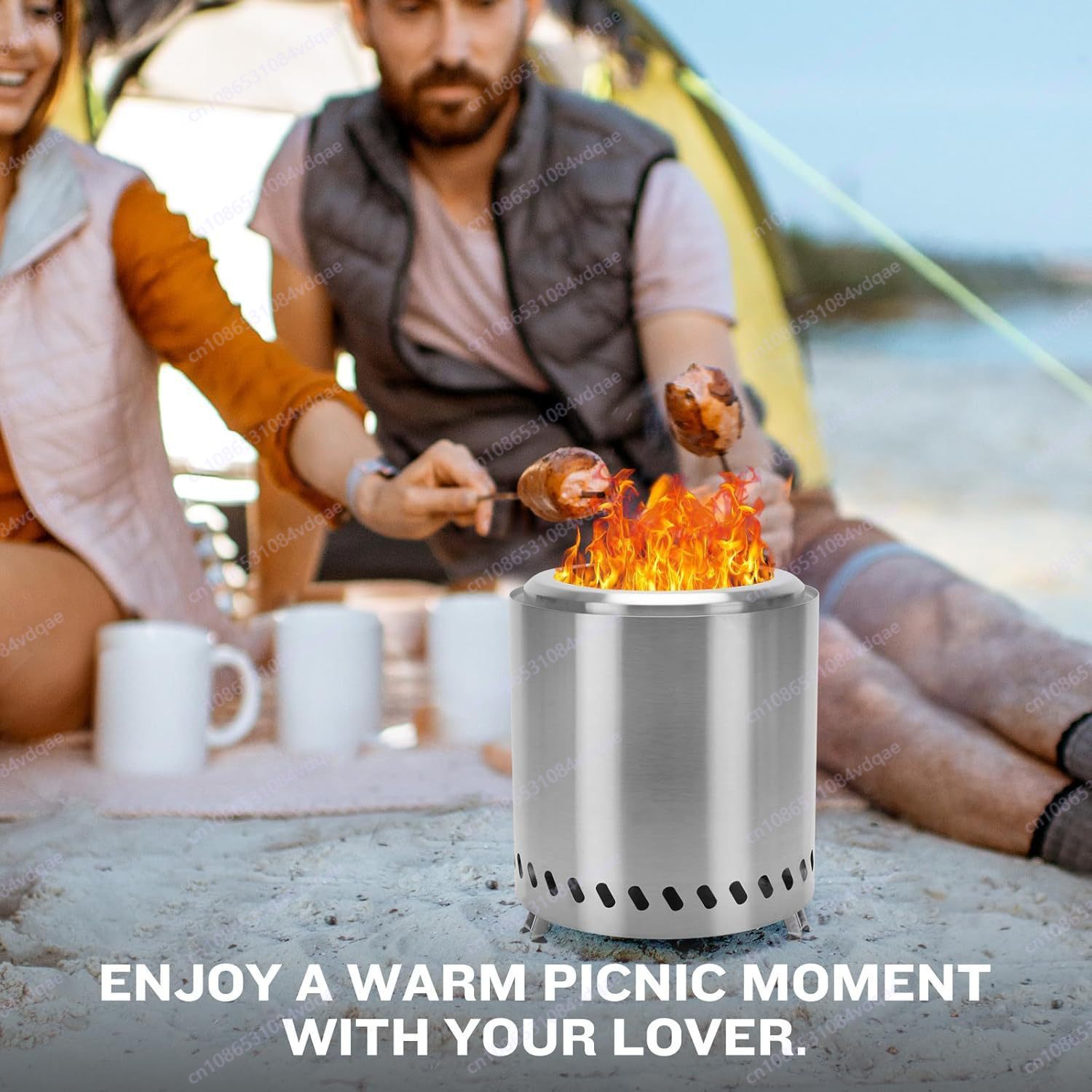 Fogão a lenha de aço inoxidáve - Outdoor Camping Wood Burning Stove avaliação e preço