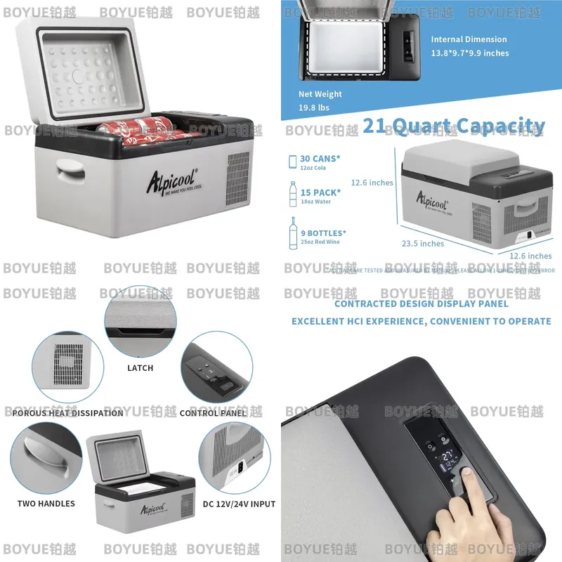 Refrigerador Portátil com Comp - Outdoor Camping Fridge avaliação e preço