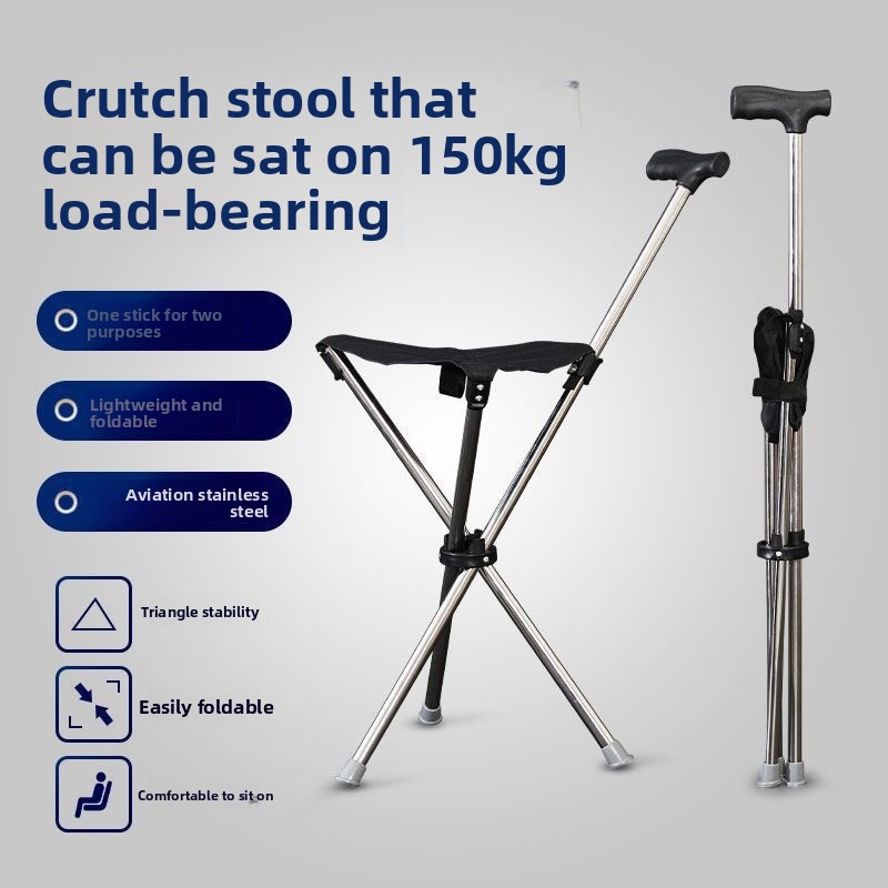 Cane e Cadeira Dobráveis 2 em  - Outdoor Camping Activities avaliação e preço