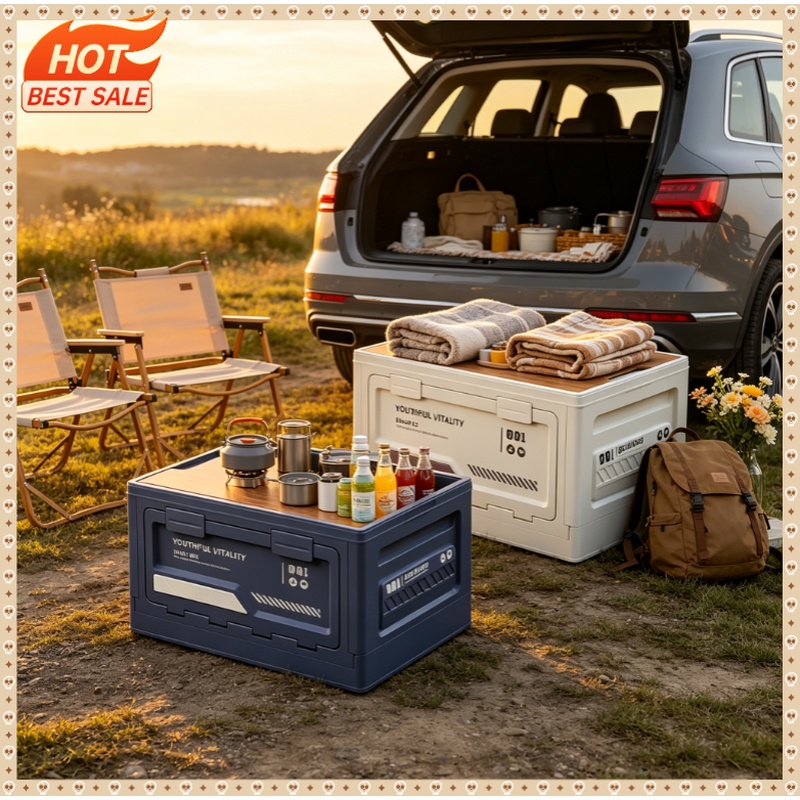 Caixa de Armazenamento Externa - Outdoor Camping Folding Storage Box avaliação e preço