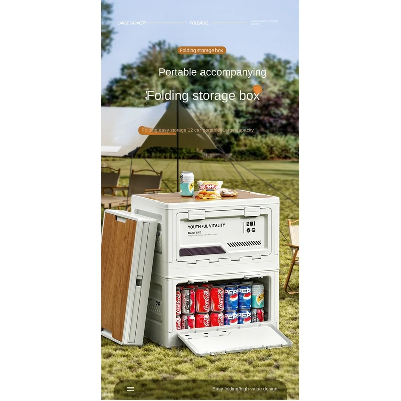 Caixa de Armazenamento Externa - Outdoor Camping Folding Storage Box avaliação e preço