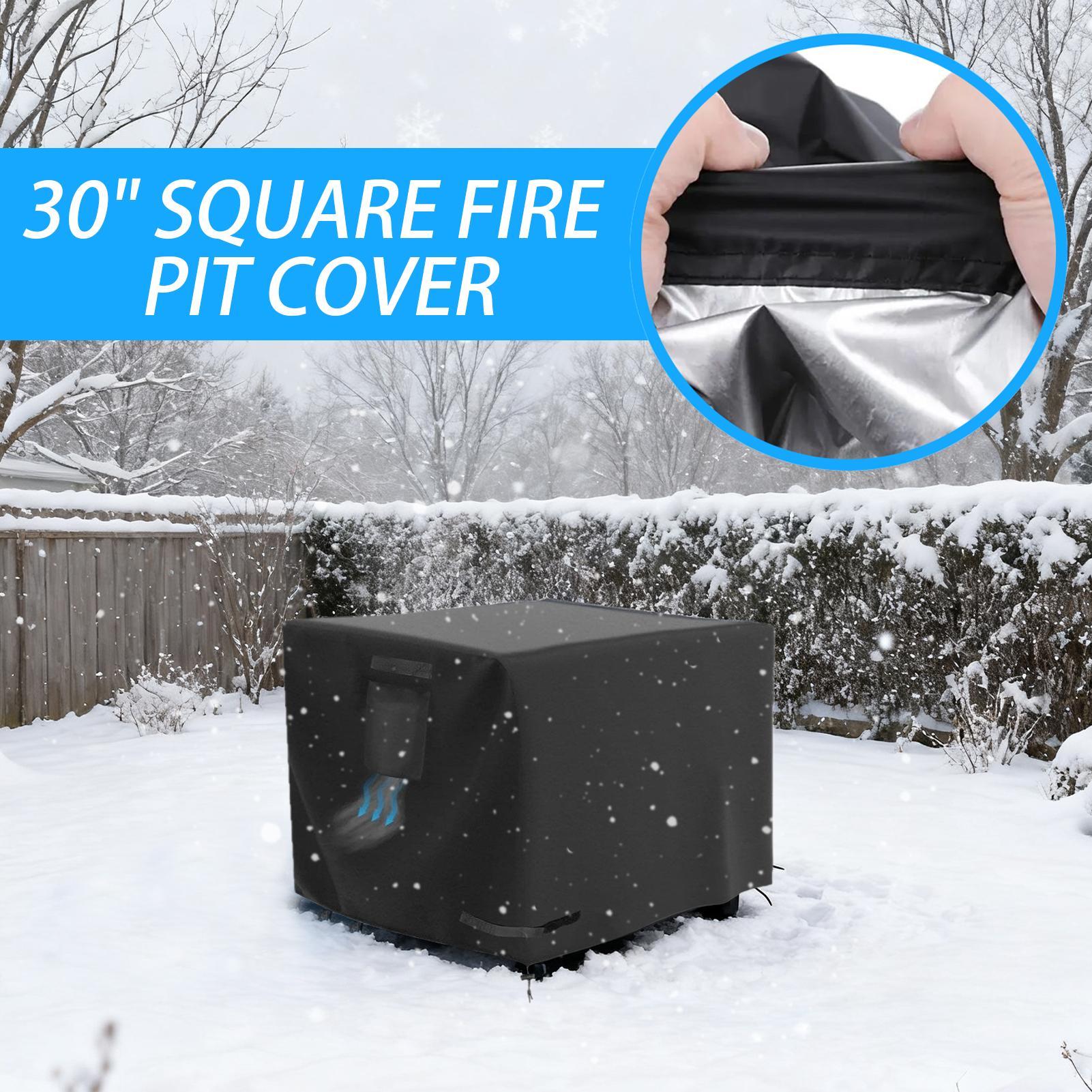 Capa para fogueira quadrada, 3 - Outdoor Camping Fire Pit avaliação e preço