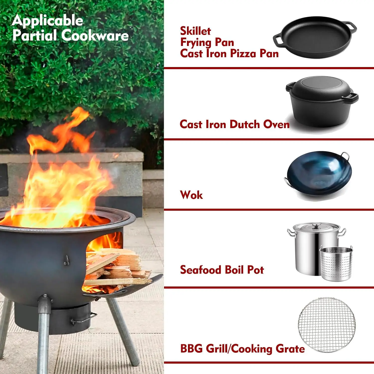 Fogão a Lenha Multifuncional c - Outdoor Camping Wood Burning Stove avaliação e preço