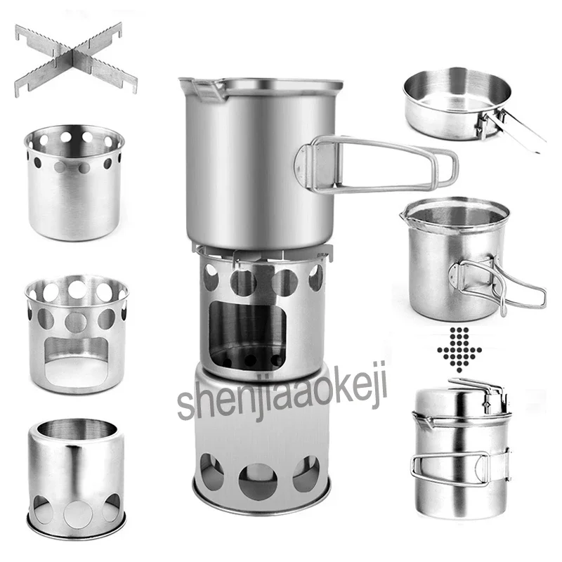 Novo Fogão de Camping Multifun - Outdoor Camping Wood Burning Stove avaliação e preço