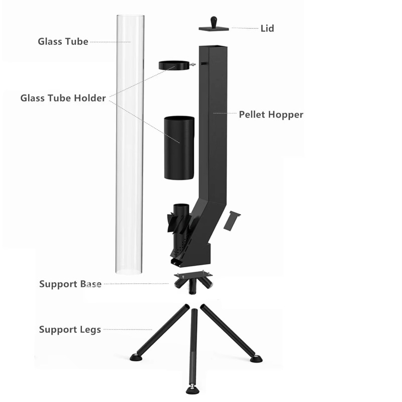 Fogão a pellets para acampamen - Outdoor Camping Wood Burning Stove avaliação e preço