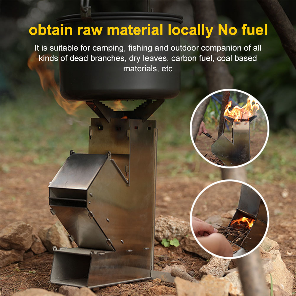 Fogão a Lenha Portátil Desmont - Outdoor Camping Wood Burning Stove avaliação e preço
