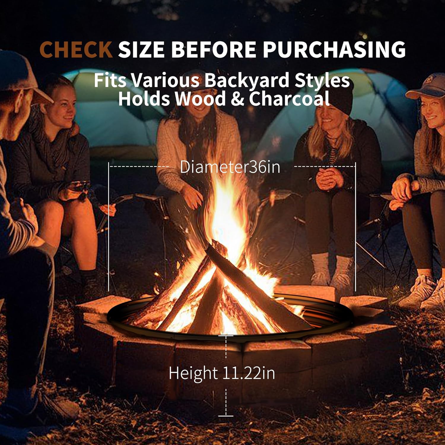 Anel para Fogueira de 36 Poleg - Outdoor Camping Fire Pit avaliação e preço