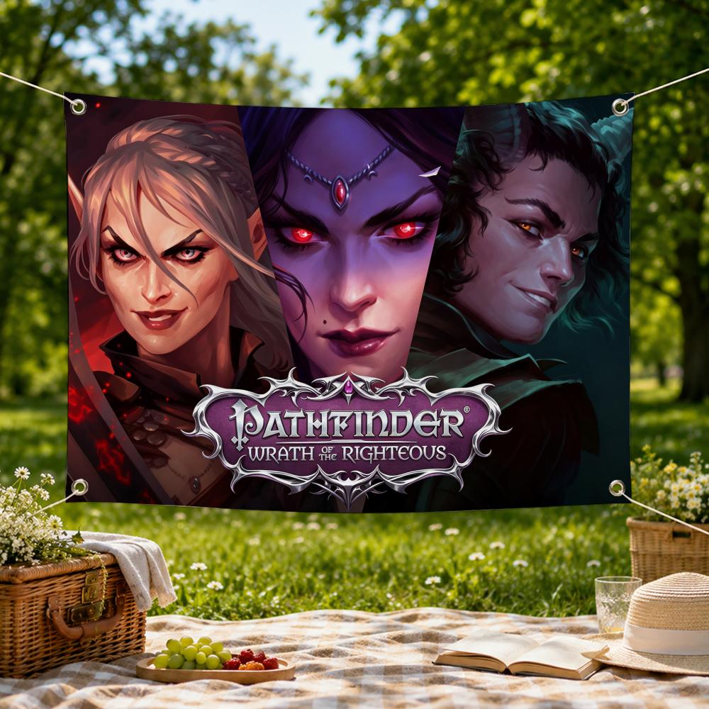 Bandeira de parede com tema de - Outdoor Camping Rpg avaliação e preço