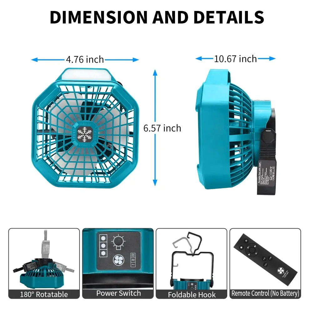 Ventilador externo portátil pa - Outdoor Camping Ventilator avaliação e preço