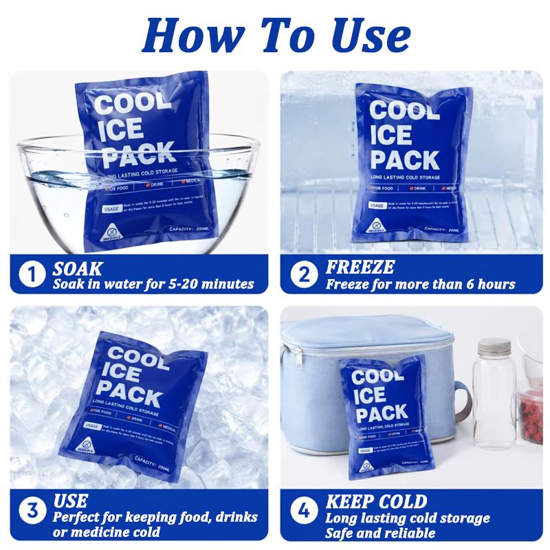 10 Pacotes de Gelo Reutilizáve - Outdoor Camping Fridge avaliação e preço