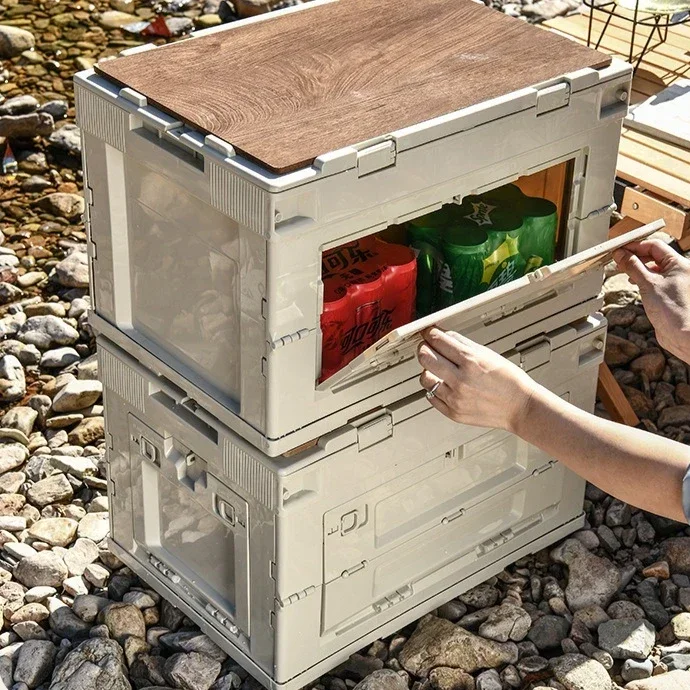 Novo modelo de caixa de armaze - Outdoor Camping Folding Storage Box avaliação e preço