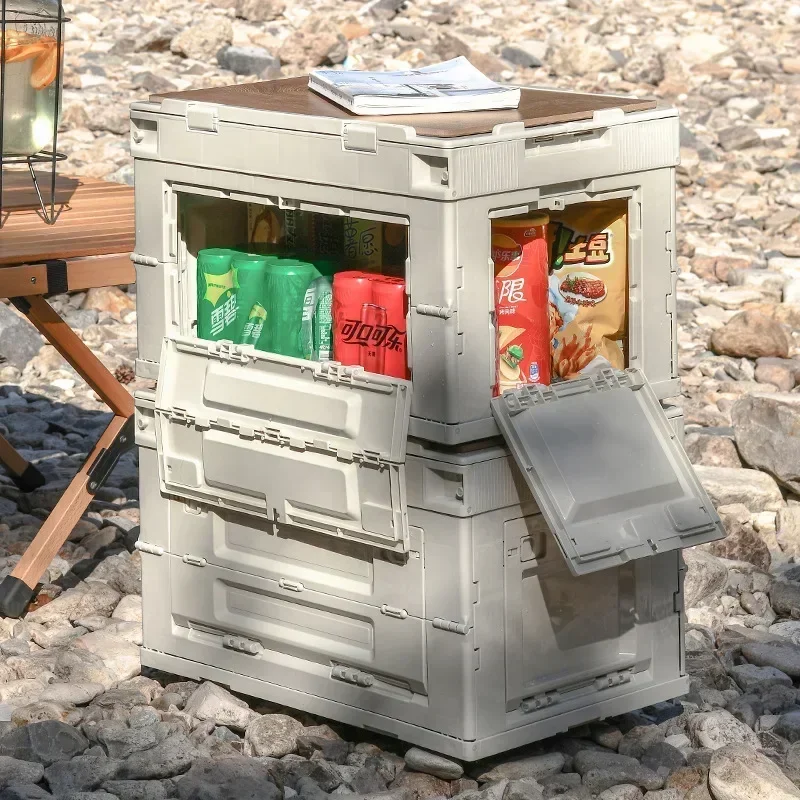 Novo modelo de caixa de armaze - Outdoor Camping Folding Storage Box avaliação e preço