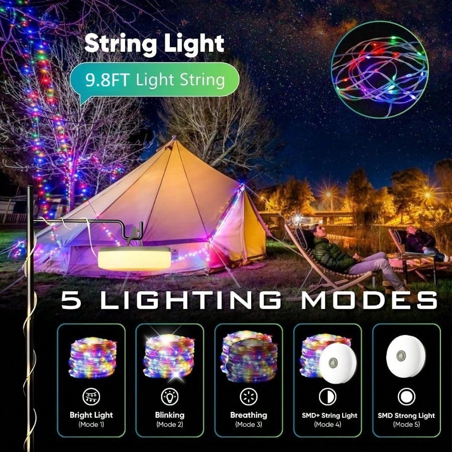 Luzes decorativas retráteis de - Camping Hammock avaliação e preço