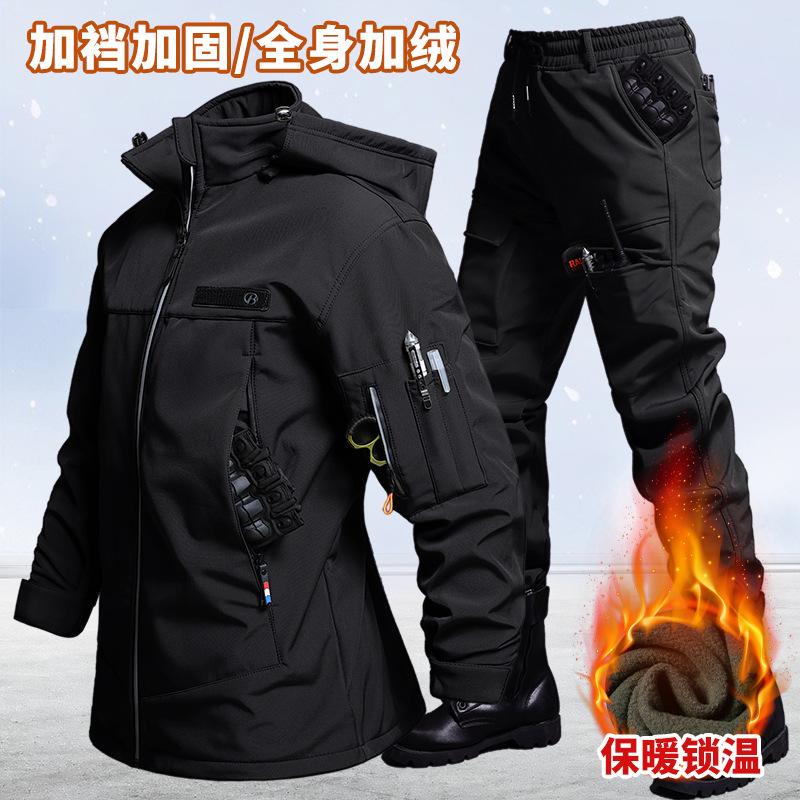Outono e inverno veludo imperm - Camping Outdoor Clothing avaliação e preço