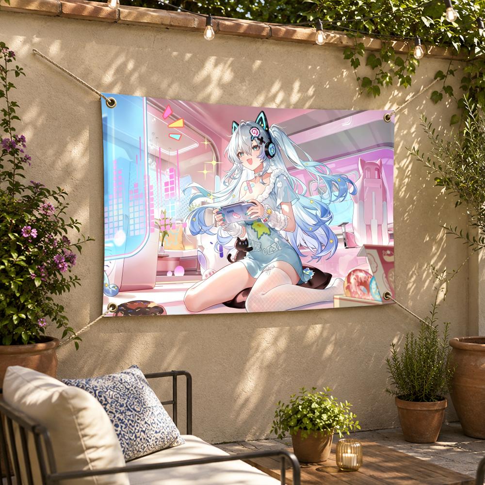 Bandeira decorativa com tema d - Outdoor Camping Rpg avaliação e preço