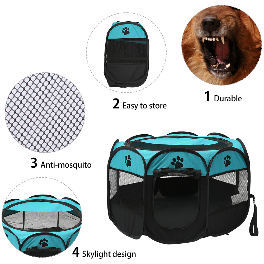Dobrável pet tenda casa do cão - Outdoor Camping Dog Fence avaliação e preço